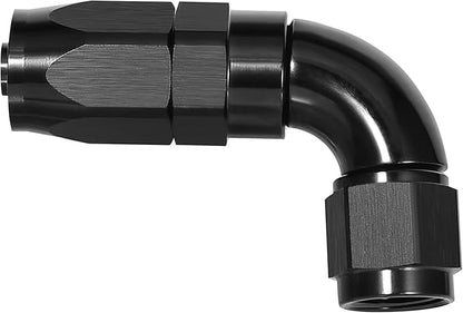 EVIL ENERGY 8AN 90 Degree One Piece Full Flow Hose End Fitting Swivel For CPE Braided Hose