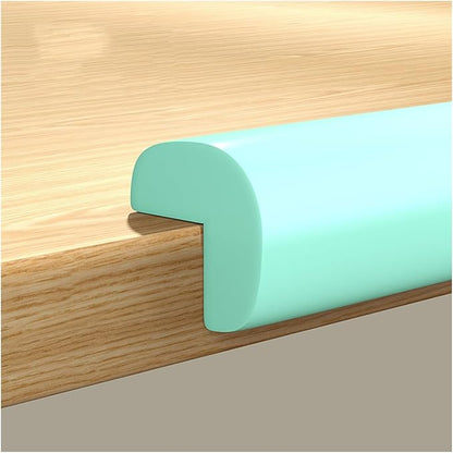 XPLKQXE Sharp Edge Safety Corner Edge Foam Padding, Edge Guards Bumpers Adhesive, Edge Corner Protector Guards for Table Edges & Sharp Corners(Green-B,4pcs)