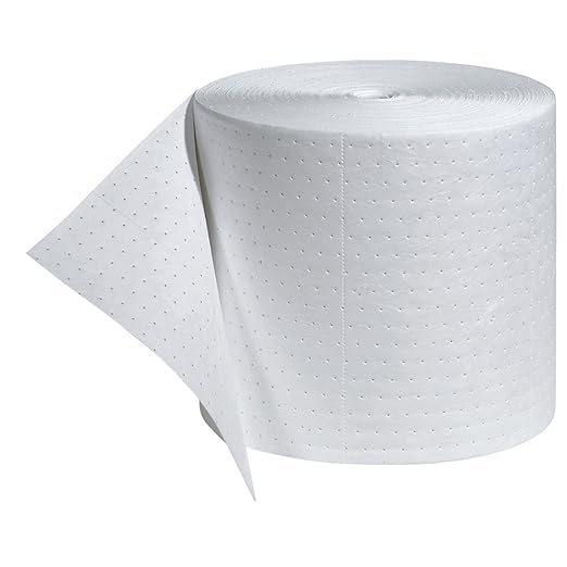 PIG Oil Mat - Oil-Only Absorbent Mat Roll - 1 Roll - 15" x 150' Roll - Absorbs up to 16.5 gallons per Roll - MAT446