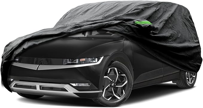 Proadsy 2025 Upgrade Car Cover Custom Fit for 2022-2025 Hyundai Ioniq 5, Waterproof All Weather for Automobiles, Full Exterior Cover Rain Snow Sun Protector Indoor Outdoor Car Cover
