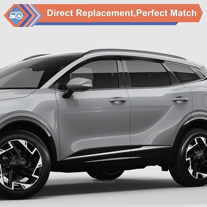 ZONFANT Window Rain Guards, Side Window Deflectors, Sun Visor Rain Vent Window Guards (4 Pcs) Compatible with KIA Vehicle 2023 2024 2025 Sportage
