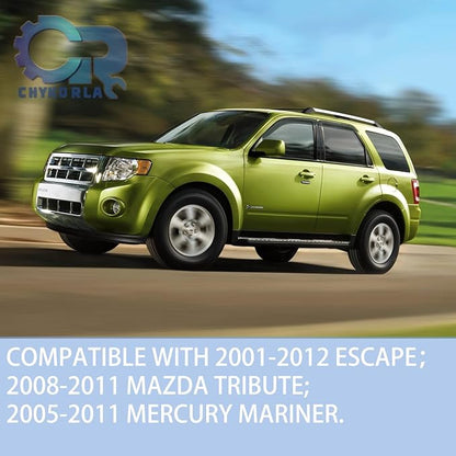 Window Visor Rain Guard Compatible with 2001-2012 Ford Escape, Fit for 2008-2011 Mazda Trubute, Fit for 2005-2011 Mercury Mariner, Tape-On Side Vent Window Deflector
