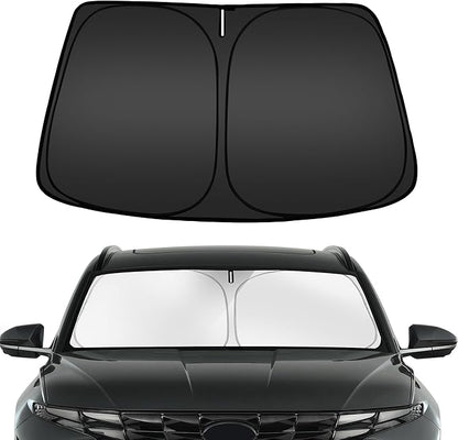 ARISMOTOR Windshield Sun Shade for Hyun-dai Tucson 2022-2025 2026, Custom Fit Foldable Front Window Sunshade Sun Visor Protector, Block UV Rays Keep Your Car Cooler