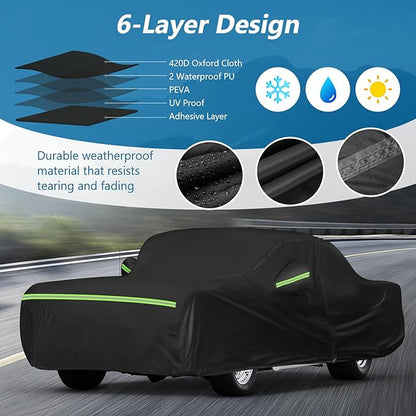 Waterproof Car Covers for Chevrolet Bel Air/150/210 1950-1957 Sedan/Coupe/Hardtop, 420D Oxford Cloth Sun Heat Protection Outdoor Full Covers with Driver Side Zipper Windproof Heavy Duty All Weather