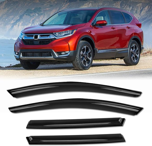 Rain Guards for Car Windows, Tape-On Window Visors Rain Guards Fit for Honda CR-V 2017-2022, Window Deflectors, Vent Visors for Honda Car Accessories, 4 Pieces