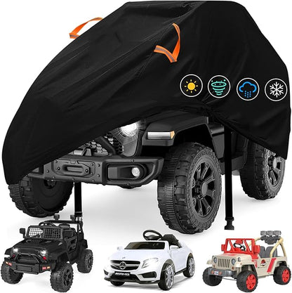 Kids Ride-On Toys Car Cover Waterproof,12/24V Powered Wheels Electric Battery Jeep Car Outdoor Protective Covers for Toddler Big Kids Children Tractor Truck Vehicle,All Weather Protection,55x33x32