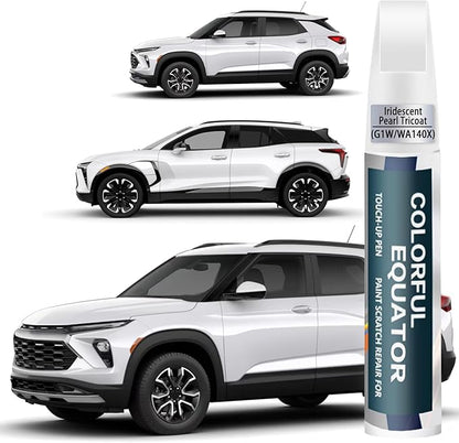 Iridescent Pearl Tricoat(G1W/WA140X) Touch Up Paint Compatible with Chevrolet, Car Paint Pen Scratch Repair Two-In-One Touch Up Paint, Premium Car Scratch Remover for Deep Scratches