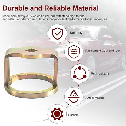 1726 Oil Filter Wrench Removal Tool Compatible with Toyota Nissan, Honda, Lexus, Scion 4, 6, 8 Cylinder Engines, Canister Oil Filter Socket Wrench 64mm X 14 Flute Oil Filter Cup