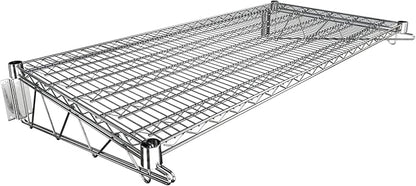 24" x 48" Chrome Wire Wall Mount Shelf