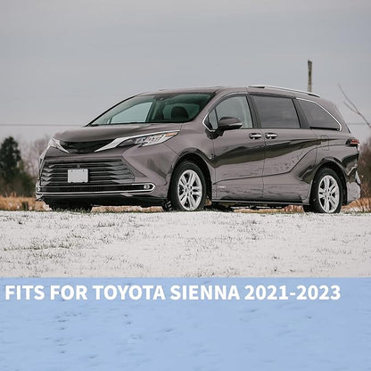 Rain Guards Fits for 2021-2024 Toyota Sienna, Outside Mount Side Window Wind Deflectors, Smoke Tinted Vent Window Visors Shield 2021 2022 2023 2024