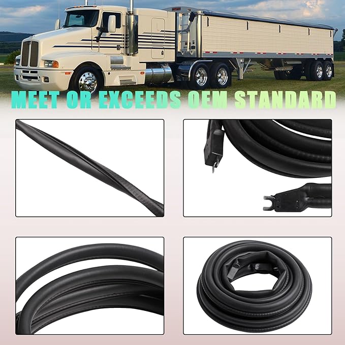 ZONFANT Cab Rubber Weatherstrip Car Door Seal Compatible with Kenworth Vehicle T600 T800 W900 with Superior Sealing and Noise Reduction, Replace#K207-482