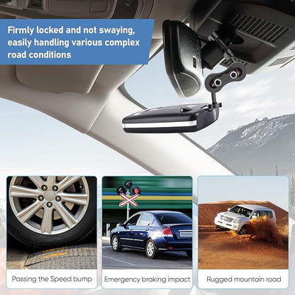 Radar Detector Mount Rearview Mirror Bracket, Car Truck Mirror Radar Mount Bracket, Aluminum Rearview Mirror Rod Mount (for Escort Max / Max2/ MAX360 Radar )
