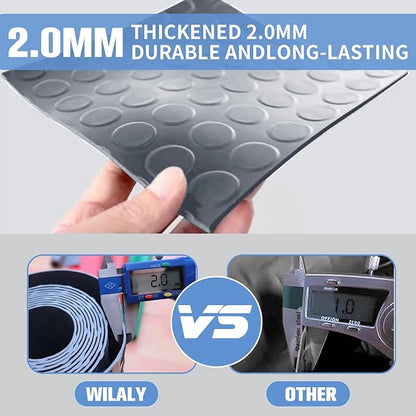 Premium Garage Floor Mat, Commercial Grade Heavy Duty Parking Mat for Garage Floor, Golf Cart Parking, Water/Stain Resistant Floor Runner (Grey Coin, 2 Rolls x 4 x 6.5 Feet)