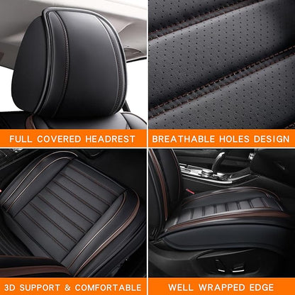 Car Seat Covers,Car Seat Protector Waterproof,Seat Covers Front, Car Seat Protectors,Automotive Seat Covers Fit for Most Cars Brown