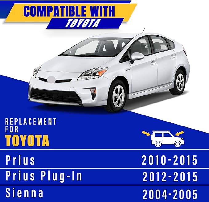 3 wipers Replacement for 2010-2015 Toyota prius/2012-2015 Toyota Prius Plug-In/2004-2005 Toyota sienna, Windshield Wiper Blades Original Equipment Replacement - 26"/19"/16" (Set of 3) U/J HOOK