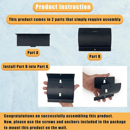 Heavy-Duty Ladder Hanger-Wall Mount Ladder Hook-Garage Wall Wheelbarrow Hangers-4 Pack