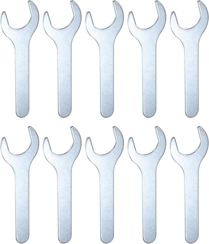 HARFINGTON 10pcs Small Wrench Open End Wrench 28x135x2.8mm Metric U-Shaped Single Open Ended Spanner Super Thin Small Flat Head Galvanizing Wrench for Automotive Repair Furniture Assembly