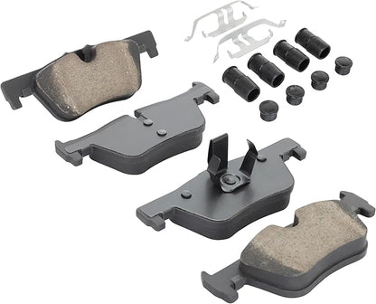 Premium Ceramic Rear Brake Pads (1001-1613C) Compatible with 2012-2021 BMW (220i/228i/230i/320i/328d/328i/330e/330i/428i/428i Gran Coupe/430i/430i Gran Coupe & More)