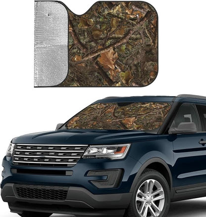 Camouflage Hunting Car Windshield Sunshade Front Window Sun Visor Protector Foldable Shield Cover for Truck SUV