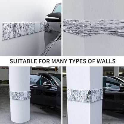 GWP01 Garage Wall Protector Car Door Protectors Bundle (Black & Marble Grain & Wood Grain 6-Pack)