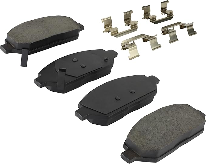 Premium Semi-Metallic Front Brake Pads (1001-2024M) Compatible with Chevrolet Cruze 2017-2017, Chevrolet Spark 2017-2017, Chevrolet Spark Classic 2017-2017