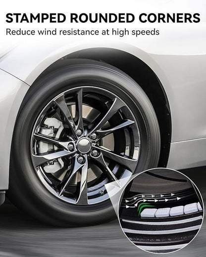 YIZBAP Wheel Weights Gray 1/4oz, 72 oz/Box, 288pcs, with Strong Black Adhesive. 0.25 Ounce Stick on Wheel Weights for Cars, Trucks, SUVs, Motorcycle and Others