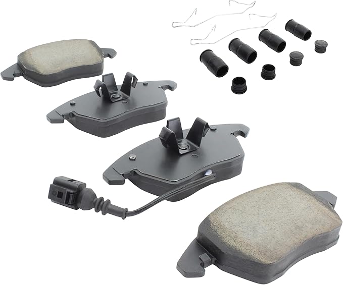 Premium Ceramic Front Brake Pads (1001-1107C) Compatible with 2005-2019 Audi/Volkswagen (A3 Quattro/Beetle/GLI/Golf/Golf SportWagen/GTI/Ibiza/Jetta/Passat/Rabbit/TT & More)