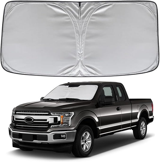KAYZT Windshield Sun Shade for F150 2015-2020 Foldable Sunshade Front Window Custom Fit Accessories