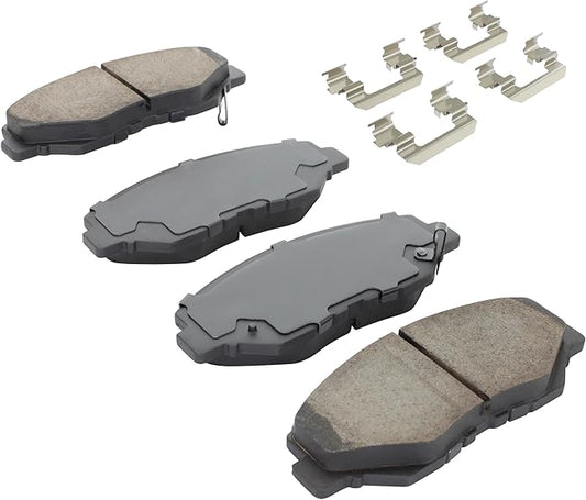 Premium Semi-Metallic Front Brake Pads (1001-0914AM) Compatible with Honda Pilot 2003-2008