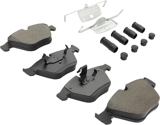 Premium Ceramic Front Brake Pads (1001-0918AC) Compatible with BMW 335d 2011-2009, 335i 2013-2007, 335is 2013-2011, 335i xDrive 2013-2009, 760Li 2009, X1 2011, X1 2015-2013, Z4 2016-2011