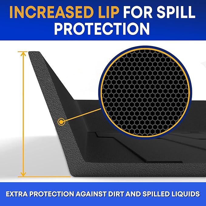 Premium Cargo Liner for Mercedes-Benz GLE 2016-2019 - 100% Protection - Custom Fit Car Trunk Mat - All-Season Black Cargo Mat - 3D Shaped Laser Measured Trunk Liners for Mercedes-Benz ML 2012-2015