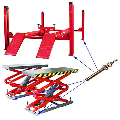 Car Lift Expansion Screw Auto Lift Special Screw Car Lifter Lift Machine Anchor Bolt Screws Concrete Anchor Bolts Lifts Bolts (1, 16 * 150mm)