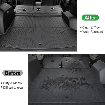 Floor Mats & Cargo Liners & Backrest Mat for 2025 2026 Chevy Equinox (Only Gas) & GMC Terrain 2025 2026, Door Sill Guards, All Weather TPE Car Floor Mats, Trunk Liner for Chevrolet Equinox Accessories
