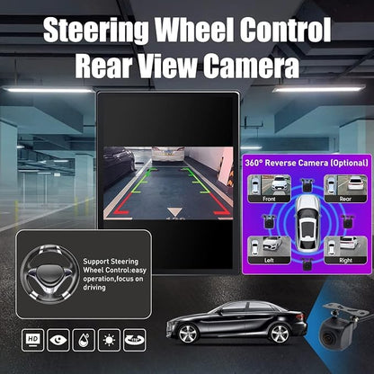 Kunfine Tesla Style Car CarPlay Android Auto Navigation Stereo GPS Radio Reverse Camera 9.7" IPS Touchscreen Headunit Tablet Media Player For Peugeot 301 2013-2022 if Applicable Octa Core 4G+64G Basic