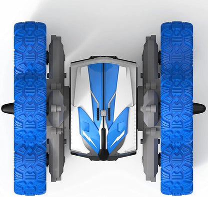 Threeking Waterproof RC Stunt Car Remote Control Cars Double-Sided Driving 360 Degree Flips Rotating Indoor Outdoor Toys Gifts Presents for 6 7 8 9 10 11 12 Year Old Kids Boys Girls