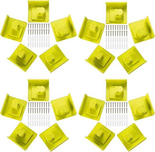20 Pack Tool Holder Wall Mount Portable Compatible with Ryobi 18V Power Tool Holder Mount Hanger Storage Organizer with Screws Easy Installation for Workshop Garage
