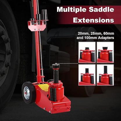 Stark USA Heavy Duty 35-Ton Air Hydraulic Floor Jack for Trucks (70,000lbs) Capacity Service Floor Jack Repair Lifting Tool Shop Air Lift Truck
