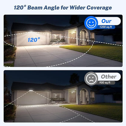 2 Pack LED Shop Lights, 100W 11000LM Plug in Garage Light with 6FT Power Cord, IP66 Waterproof Work Bench Shop Lights for Garage, Workshop, Warehouse, Outdoor, Yard, Garden
