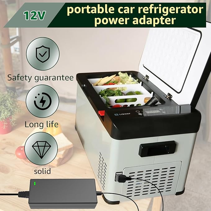 Power Cord Compatible with Alpicool, Bodega, Euhomy, BougeRV, ARB, ICECO, Setpower, JoyTutus for Most Car Refrigerators﻿