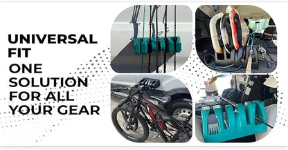 Magnetic Surfboard & Fishing Pole Holder – Vertical & Horizontal Storage Rack for Cars, Trucks & Garages – Heavy-Duty, Non-Slip Mount for Rods, Bicycles, Skis, Tools & More