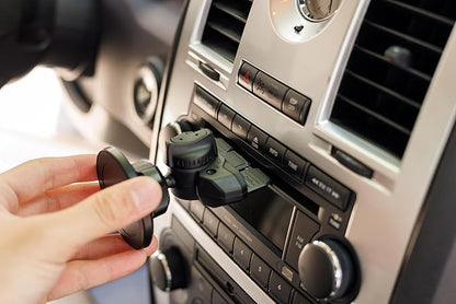PROfezzion CD Slot & Vent Clip Combo Magnetic Phone Holder Compatible with MagSafe on Car CD Player Slot or Air Vent for iPhone 16 15 14 13 12 Pro Max Plus, Mag-Safe Case & All Phones