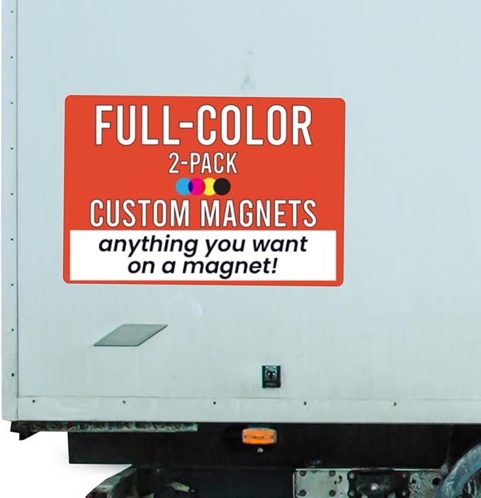 Magnet Me Up Customizable and Personalized Automotive Magnet Decals (24”x36” Rectangle)