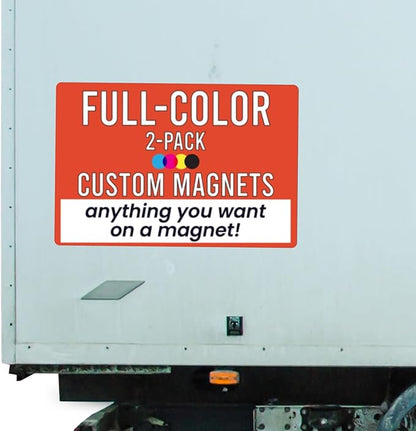 Magnet Me Up Customizable and Personalized Automotive Magnet Decals (24”x36” Rectangle)