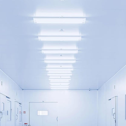 5PK 4FT LED Shop Light - Wraparound, Surface Mount, Office & Garage Ceiling Light
