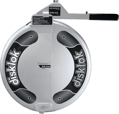 Security Device - Steering Wheel Lock - Full Cover - Silver - Thatcham Approved (Small, 13.7in - 15.3in)