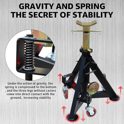 BESTOOL 16 Ton Heavy Duty Jack Stands – 35,000 lbs Capacity, Adjustable 26" to 40.9", for Trucks, SUVs, Tractors & Trailers