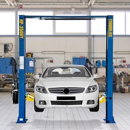 110V Two Post Car Lift 11,000 LBS Single-Sided Unlocking Overhead Heavy Duty 2 Posts Auto Hoist Truck Lift for Garage 3 Year Warranty
