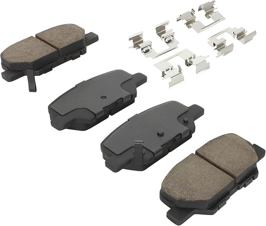 Premium Ceramic Rear Brake Pads (1001-1679C) Compatible with Mazda 3 2016-2014, 6 2015-2014, Mitsubishi ASX 2015-2013, Outlander 2019-2014, Outlander Sport 2023-2013, RVR 2023-2013