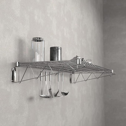 24" x 60" Chrome Wire Wall Mount Shelf
