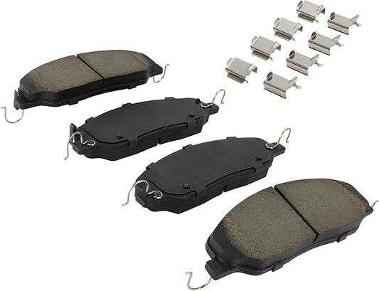 Premium Ceramic Front Brake Pads (1001-1464C) Compatible with Ford Mustang 2011-2014